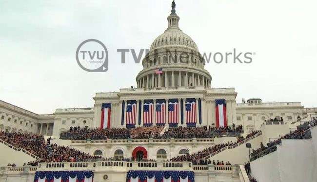 TVU为美国总统就职典礼提供实时视频素材源和现场租赁服务