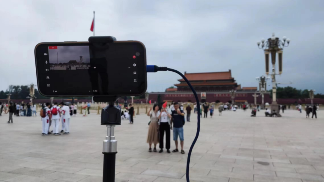TVU Anywhere手機直播APP採集現場畫面中