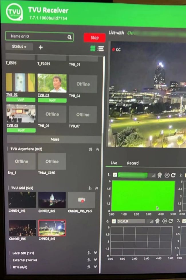 CNN合作媒体香港TVB通过TVU Grid接收CNN信号中