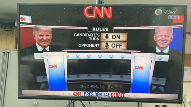 TVB转播来自CNN信号的画面